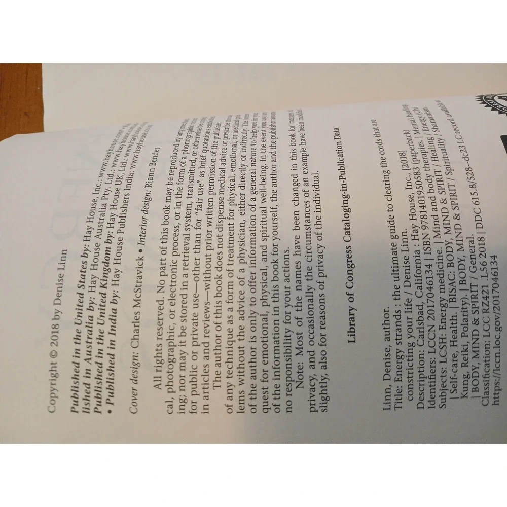 Energy Strands: The Ultimate Guide to Clearing the Cords That... - Linn,‎ Denise